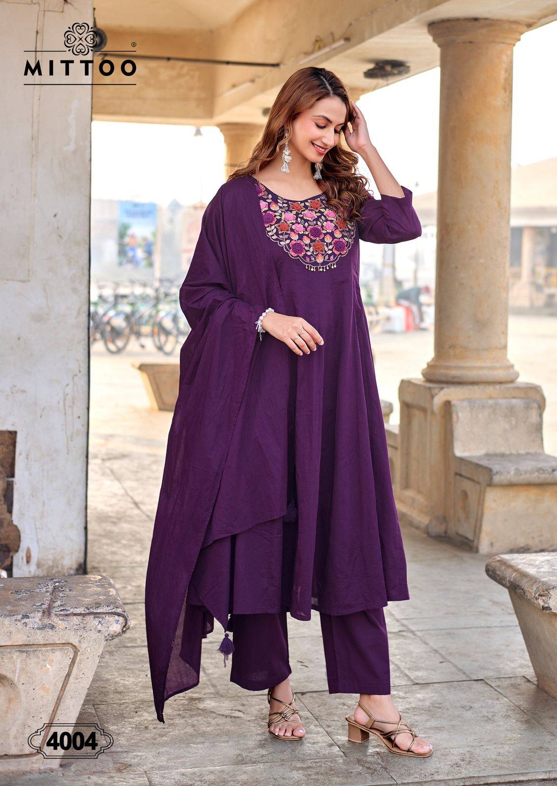 Nazira By MITTOO 4001 To 4004 Series Beautiful Festive Suits Colorful Stylish Fancy Mull cotton readymade dresses At Wholesale Price